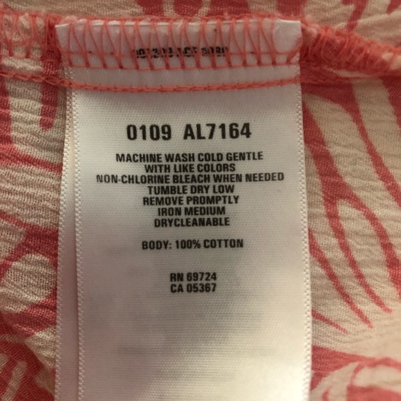 Columbia 100% Cotton Pink/White Tunic Top - Picture 9 of 9